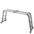 Escalera multiusos plegable de andamio de aluminio 12.5 pies / 350 lb